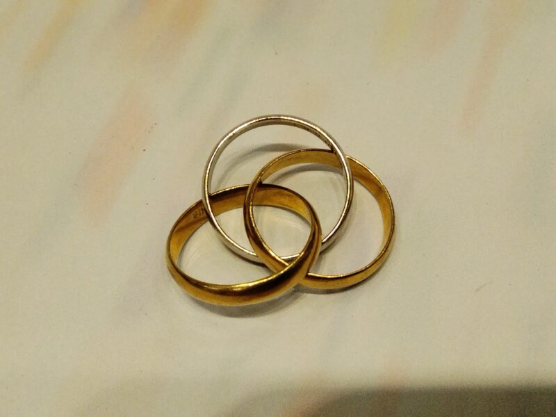 18金 プラチナ コンビ リング をお買取りしました