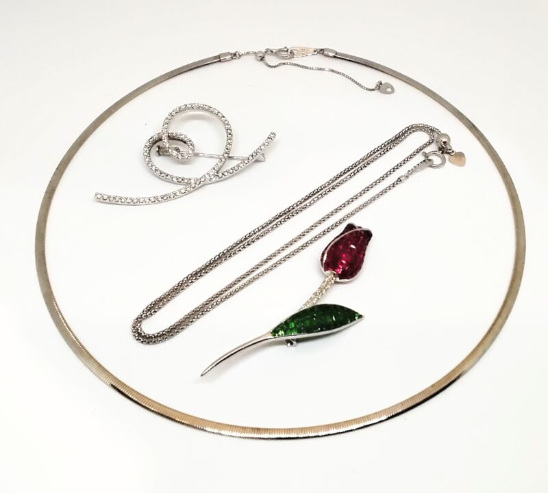 ダイヤモンド ルビー 18金 ネックレス ブローチ をお買取りしました。
