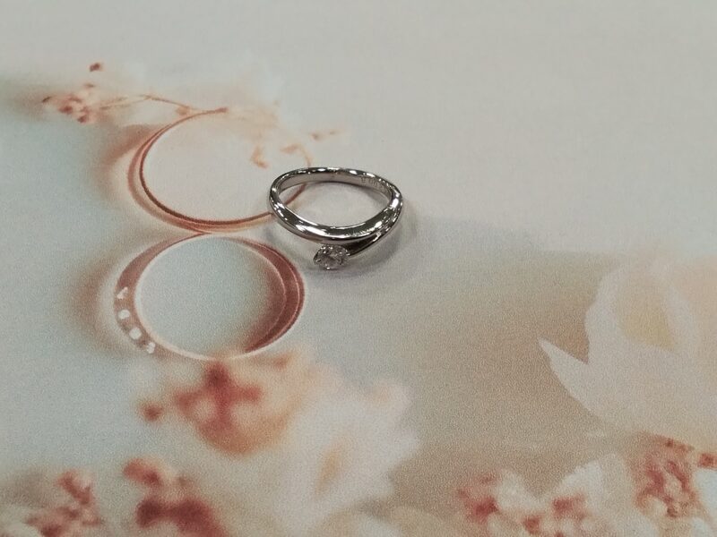 プラチナ ダイヤリングをお買取しました。
