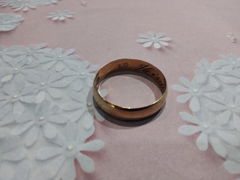 18金 甲丸 リング をお買い取り致しました。