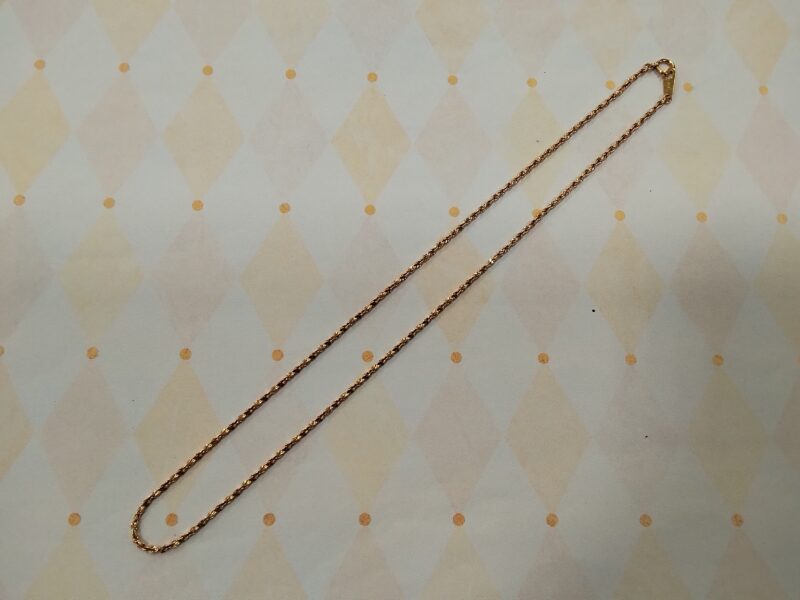 18金ネックレスをお買取しました。