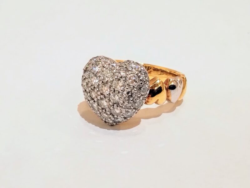 ダイヤモンド 18金 プラチナ リング をお買い取りしました。