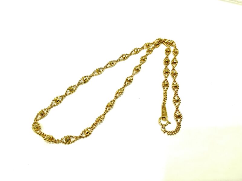 K18 イエローゴールド デザイン ネックレス をお買い取りしました。