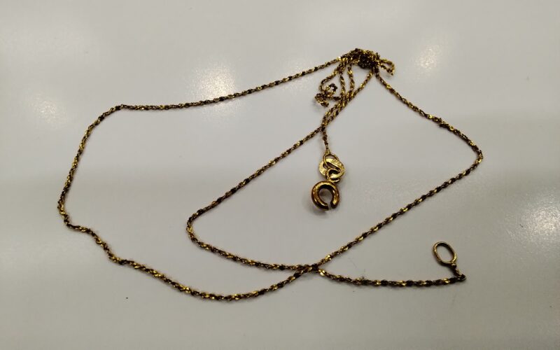 K18 切れたネックレス をお買取しました!