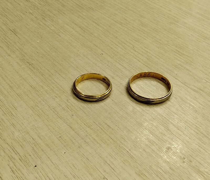 K18/pt900リング、お買取致しました。