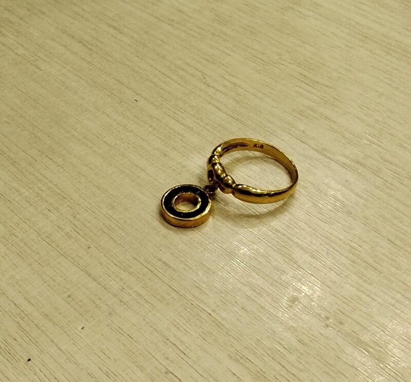 K18リング、お買取致しました。