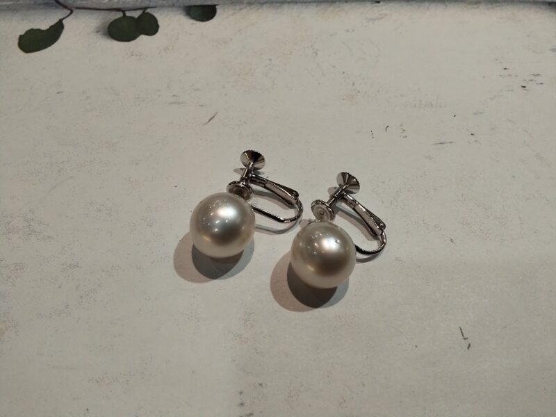 14金 白珠付き ピアス をお買い取り致しました。