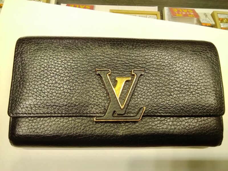 LV カプシーヌ 長財布 お買取りしました。