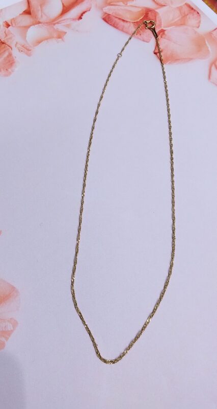 18金イエローゴールドネックレスをお買取しました✨