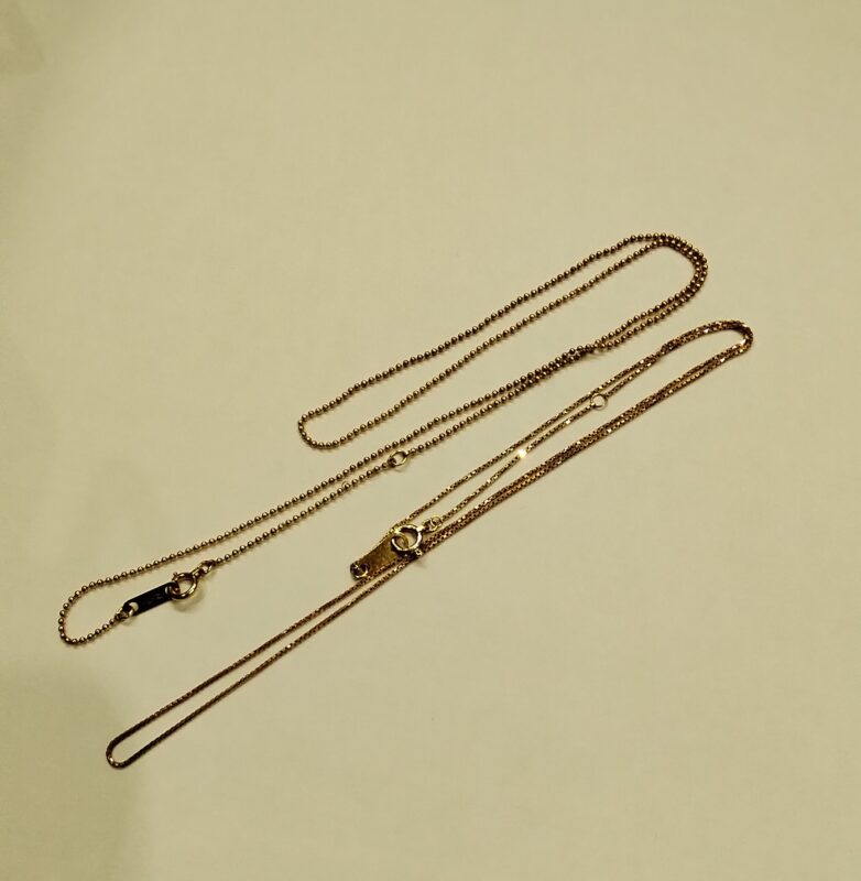 K18ネックレス、お買取致しました。