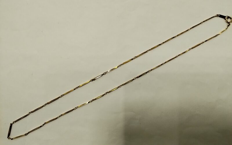 18金ネックレスを買取しました。