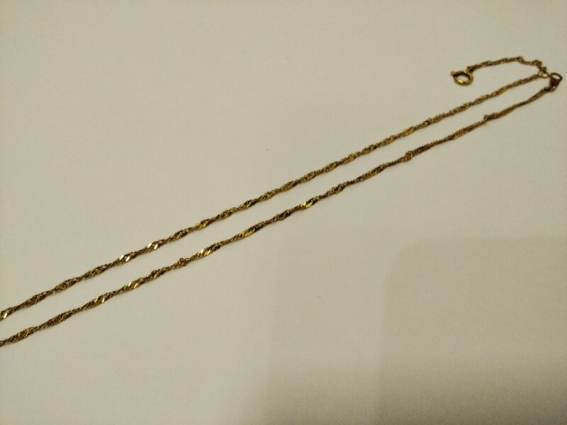 18金イエローゴールドネックレスをお買い取りしました。