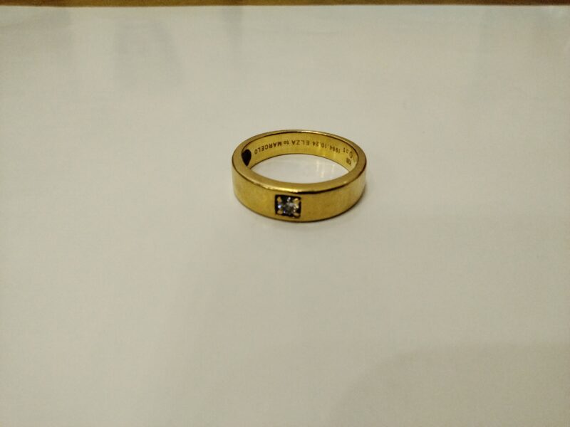 18金イエローゴールド リングをお買い取りしました。