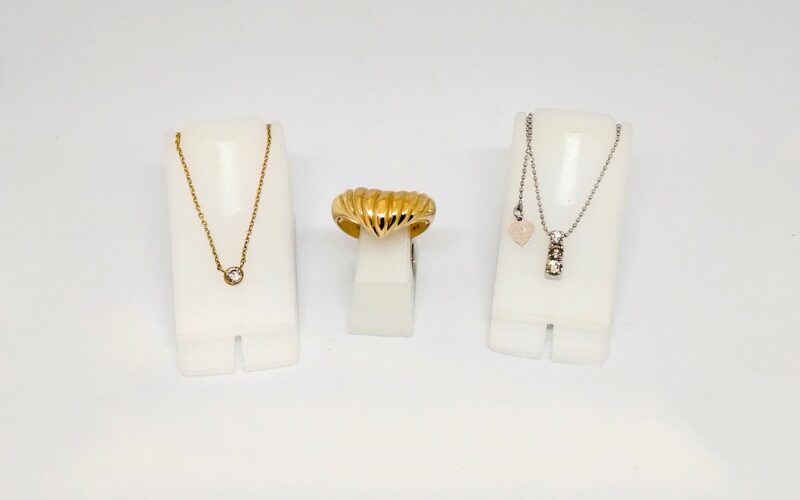 ダイヤモンド 18金 ネックレス リング をお買取りしました。