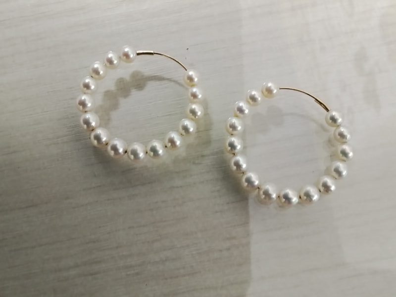 18金ピアスを買取しました