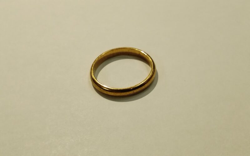 18金 イエローゴールド リング をお買取しました。