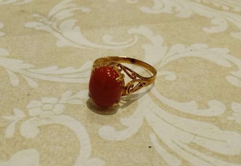 18金　リング　をお買取しました。
