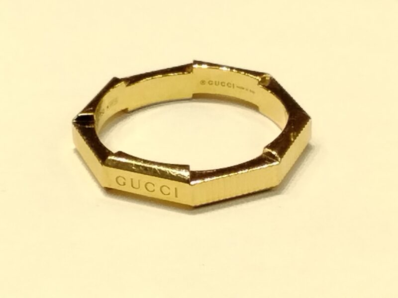 K18 イエローゴールド リング GUCCI をお買取しました。