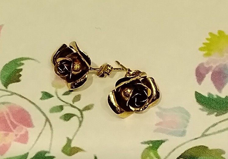 K18 バラ🌹 デザインピアス お買取致しました💖