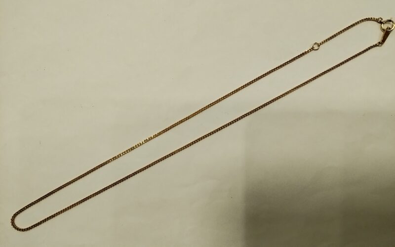 18金ネックレスを買取しました。