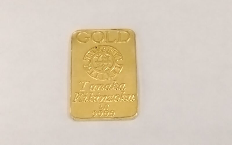 24金 イエローゴールド インゴット をお買取しました。