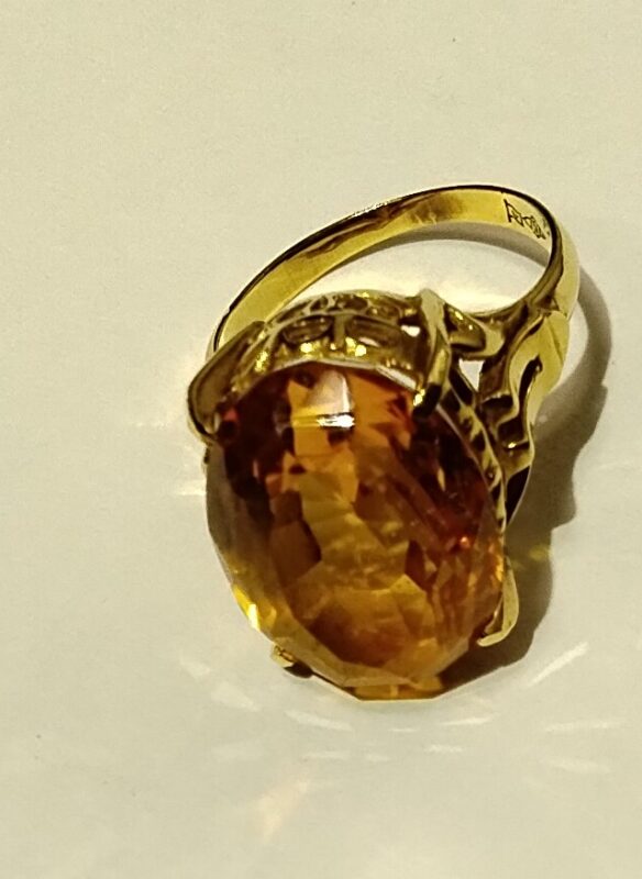 Ｋ１８ シトリン リング お買取致しました🌼