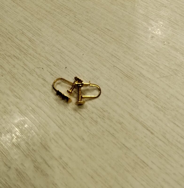 K18イヤリング、お買取致しました。