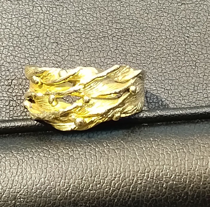 18金地金リング