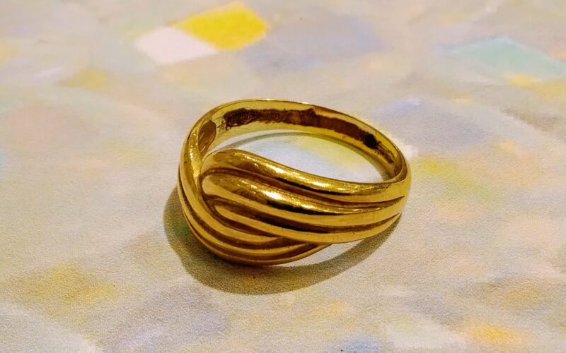 18金 イエローゴールド リングお買取いたしました。