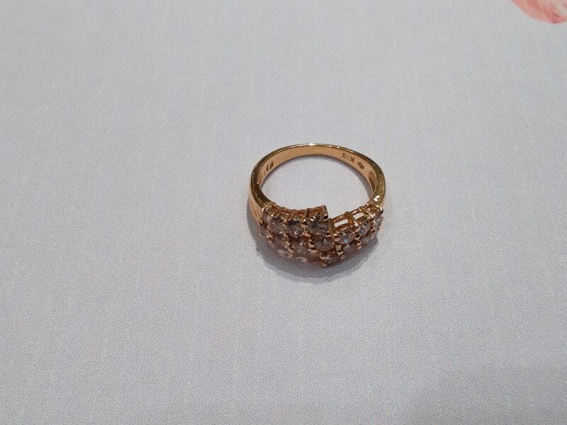 K18ダイヤ付きリングお買取り致しました