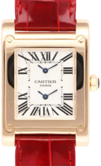 CARTIER カルティエ K18PG 腕時計 タンクアビス 2タイムゾーン