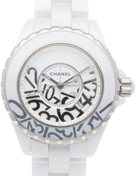 CHANEL シャネル 腕時計 世界限定1200本 J12 グラフィティ ホワイトセラミック H5239