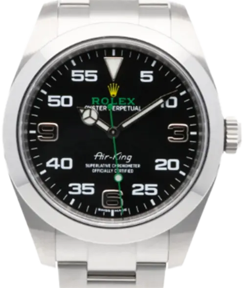 ROLEX ロレックス SS 腕時計 ランダム アラビア数字 オイスターパーペチュアル エアキング116900 