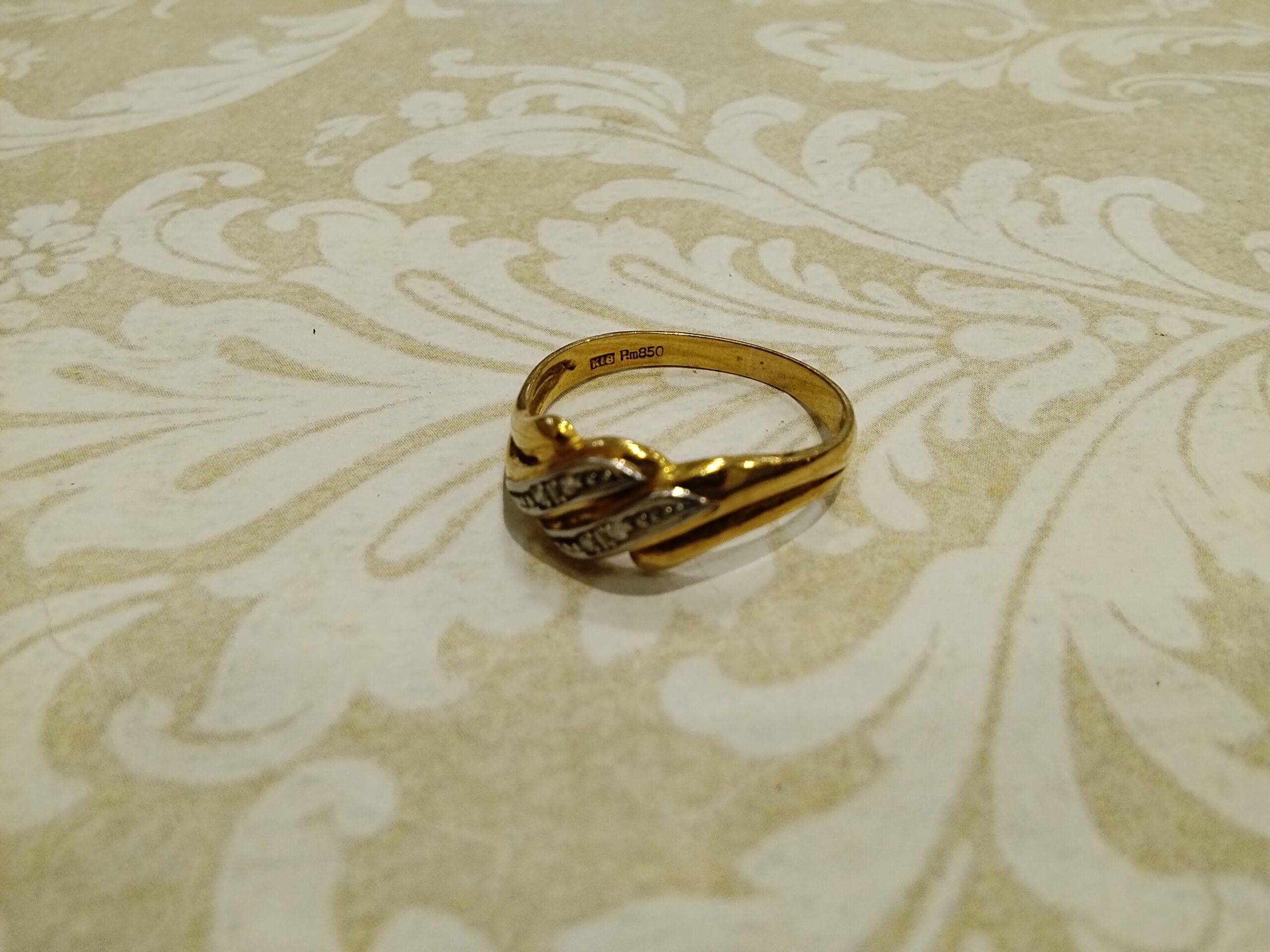 18金 プラチナ850 ダイヤモンド リング | ブランド品・金・貴金属の