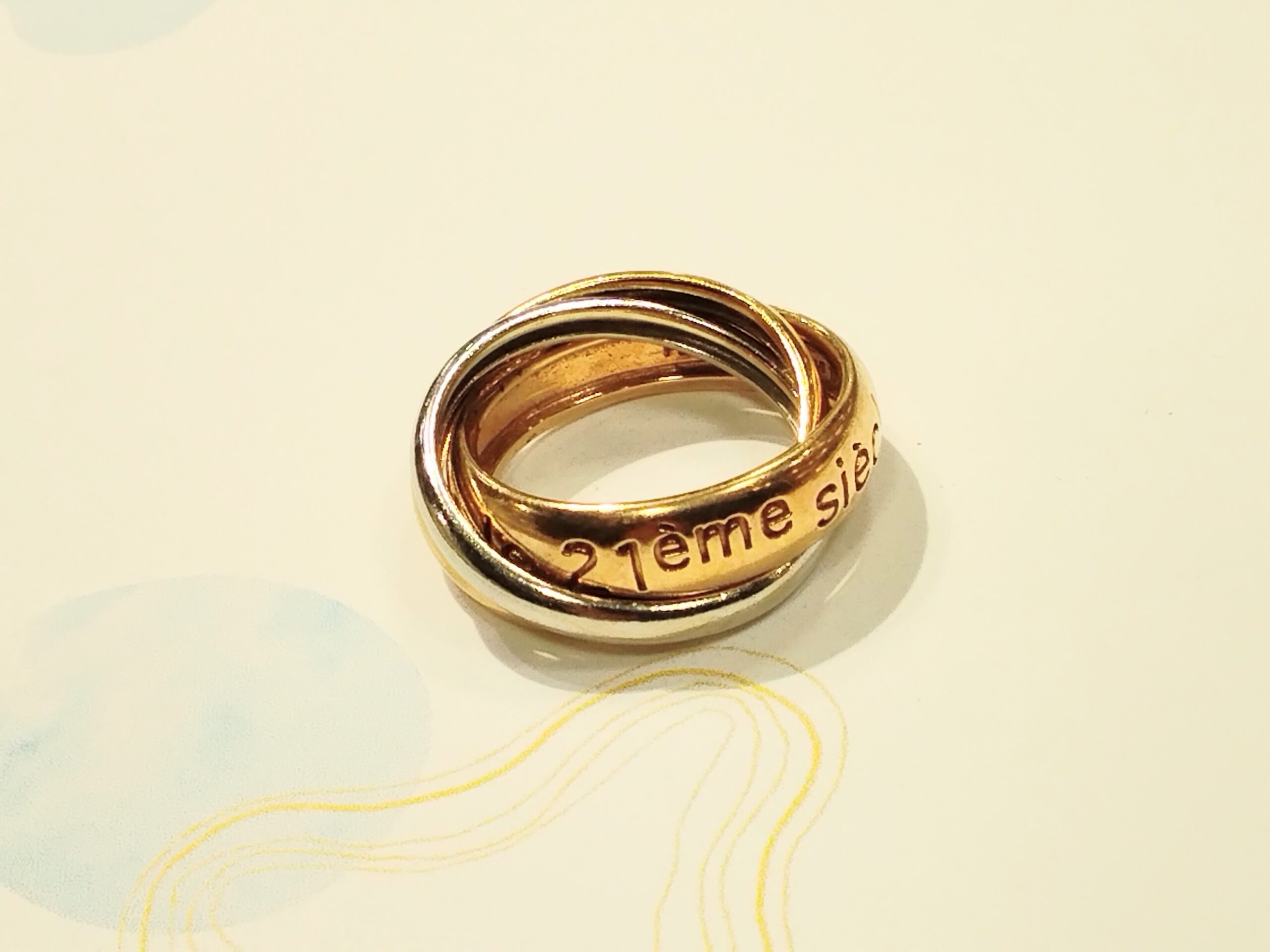 k18pt900コンビ指輪 K18PT900 コンビリング | ブランド品・金・貴金属の高価買取なら